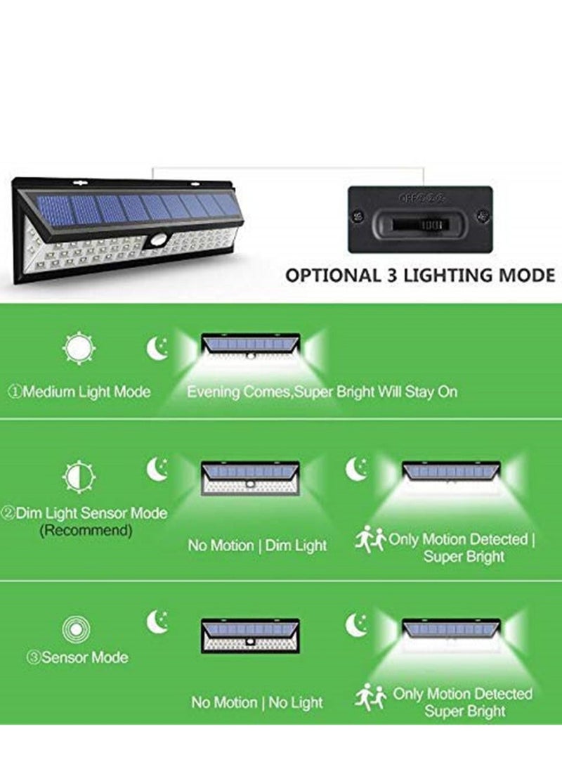 90 LED Super Bright Wide Angle Solar Powered Light Waterproof Wall Lights for Garage Patio  - Image 4