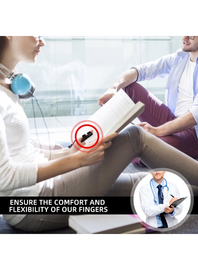 ديوتي مجموعة من 4 جبائر للإصبع الزنادي، وتقويمات أصابع قابلة للتعديل، ودعامات دعم للأطفال والمراهقين والبالغين، لتثبيت الأصابع لعلاج التهاب المفاصل والإصابات وحماية المفاصل. - Image 4