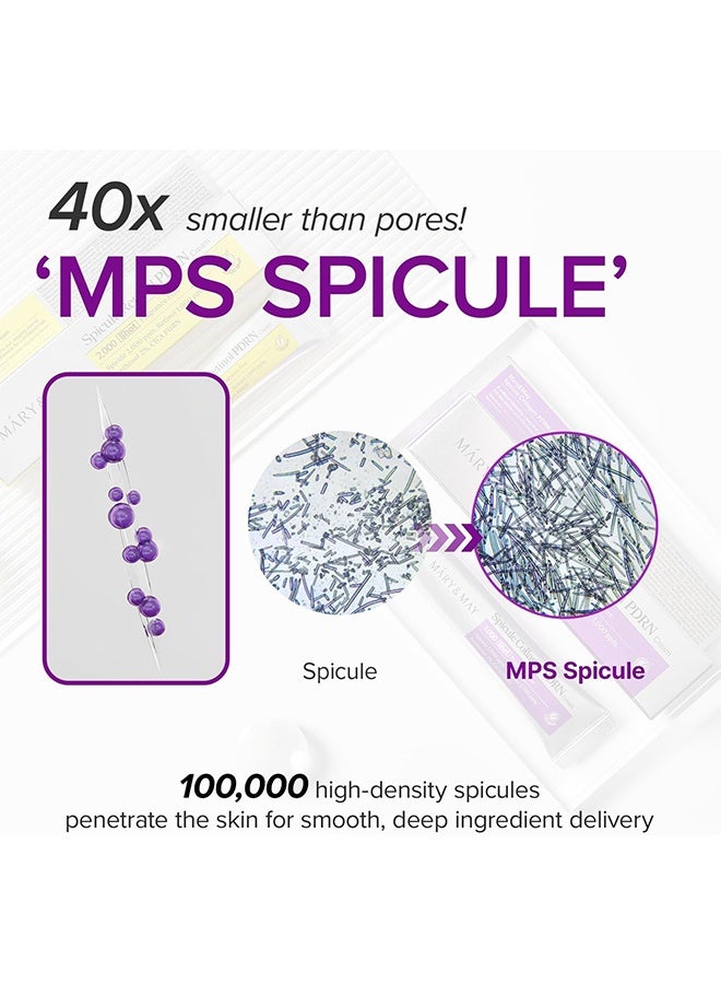 Mary & May  Spicule Collagen Pdrn Cream 15g ، تعزيز حجم الجلد ، تعزيز الحاجز وتعزيز المرونة - Image 3
