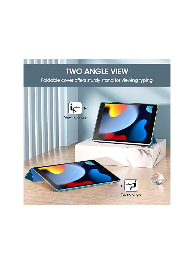 Procases Ipad 10.2 Case Ipad 9Th Generation 2021/ Ipad 8Th Generation 2020/ Ipad 7Th Generation 2019 Case, Ipad Cover 9Th Generation Slim Hard Back Smart Cover For 10.2 Ipad Case -Lightblue - Image 4