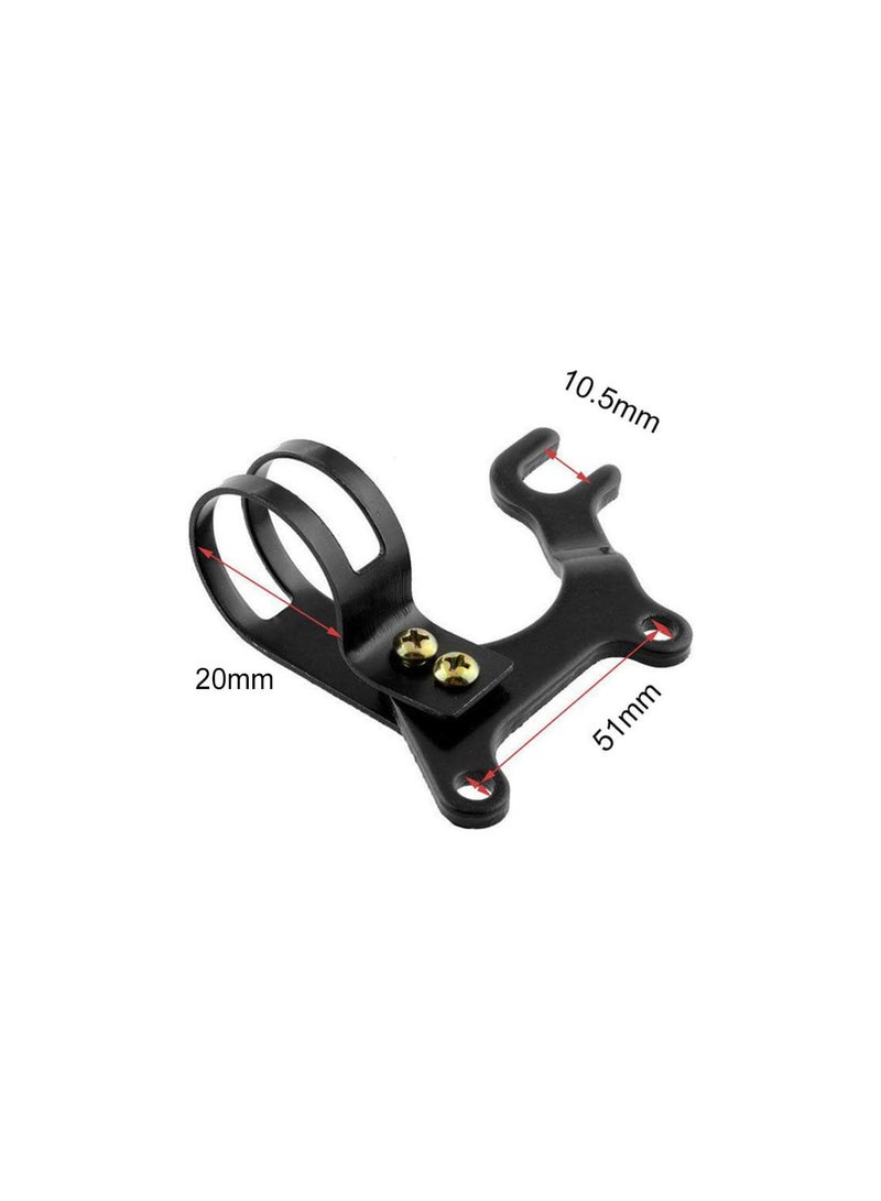 GGOOT Disc Brake Bracket, 2pcs Durable Adjustable Bike Frame Adapter Cycling Accessory Bicycle Brake Adapter Bracket With Bicycle Seatposts Clamp Frame Adaptor Mount - Black 20mm - Image 2
