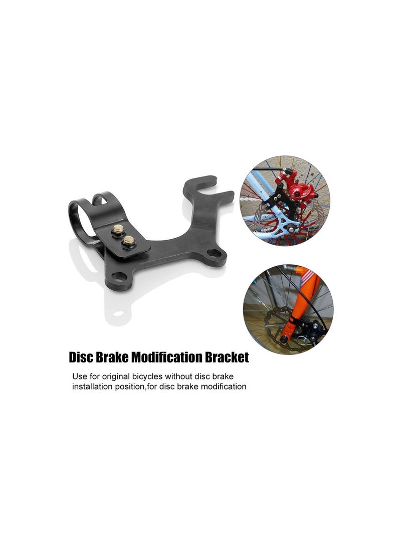 GGOOT Disc Brake Bracket, 2pcs Durable Adjustable Bike Frame Adapter Cycling Accessory Bicycle Brake Adapter Bracket With Bicycle Seatposts Clamp Frame Adaptor Mount - Black 20mm - Image 4