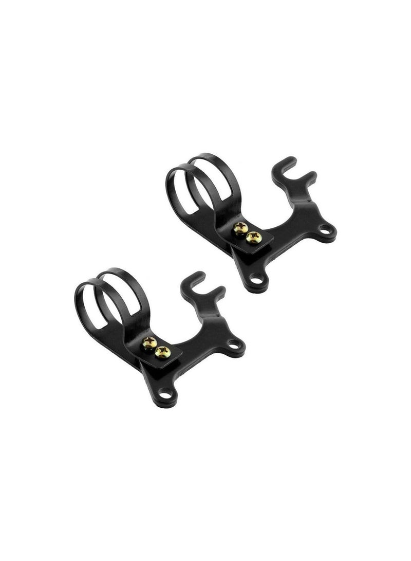 GGOOT Disc Brake Bracket, 2pcs Durable Adjustable Bike Frame Adapter Cycling Accessory Bicycle Brake Adapter Bracket With Bicycle Seatposts Clamp Frame Adaptor Mount - Black 20mm - Image 1