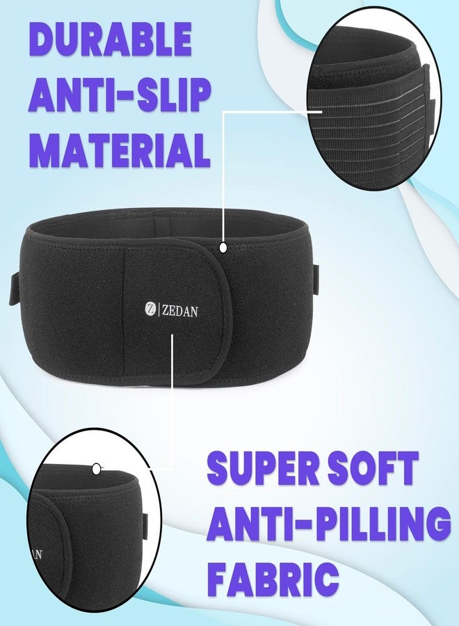 ZEDAN Adjustable Sacroiliac Hip Waist Compression Belt | Lower Back Support Hip Brace | Anti-Slip Sciatica Pain Relief Belt | For Pelvis, Lumbar, Nerve, Leg, SI Joint | For Men & Women - Black - Image 3