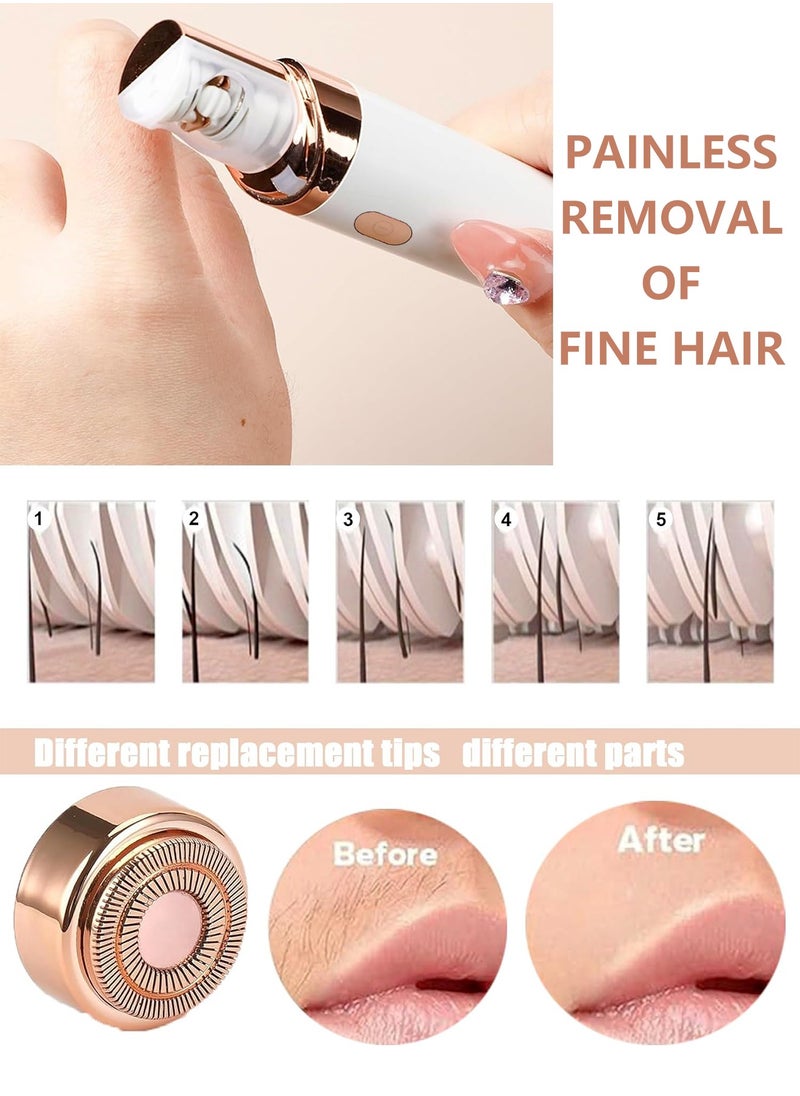 DOSCHER - 2-in-1 Painless Epilator & Shaver for Women – Rechargeable Electric Hair Remover & Smooth Trimmer for Ladies, Hair Removal Machine for Body, Fingers, and Face, Portable Lipstick-Style Epilation System - Image 1