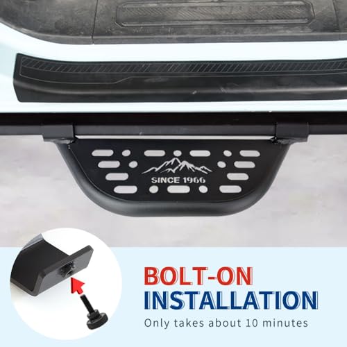 XPHAZZ Rock Rail Steps Compatible with Bronco 2021+ with OEM Rock Rail, Will Not Fit Raptor or Sport (Style-1) - Image 4