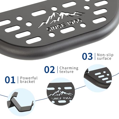 XPHAZZ Rock Rail Steps Compatible with Bronco 2021+ with OEM Rock Rail, Will Not Fit Raptor or Sport (Style-1) - Image 5
