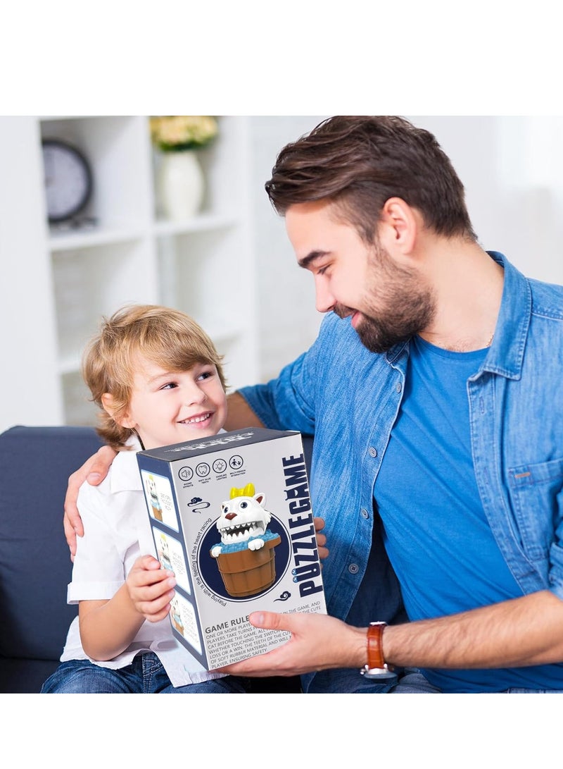 Teeth Dentist Game Cat Dentist Game Biting Finger Games Funny Dentist Toy Icebreaker Game with Teeth Dinosaur Cat Toy Travel Game for Kids Toddler Game - Image 5