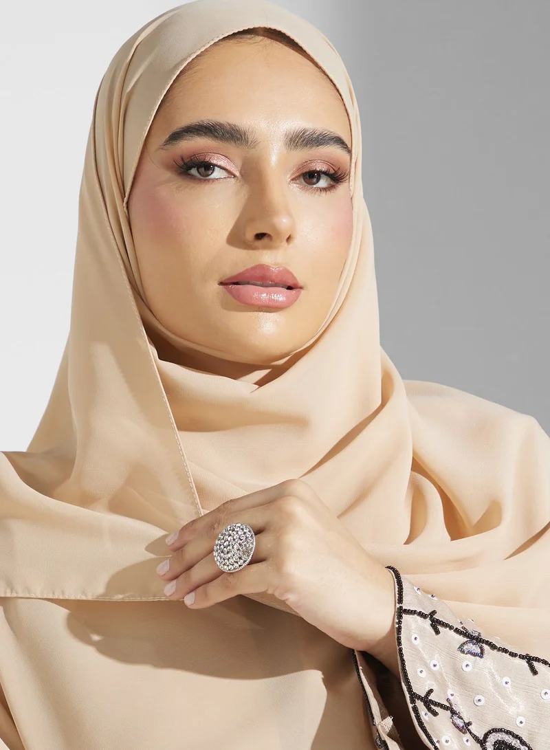 Khizana Embellished Detail Abaya