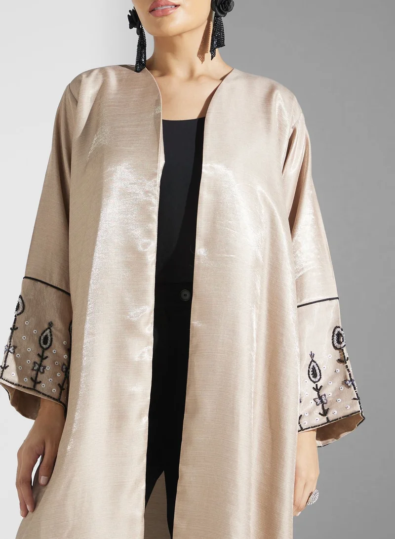 Khizana Embellished Detail Abaya