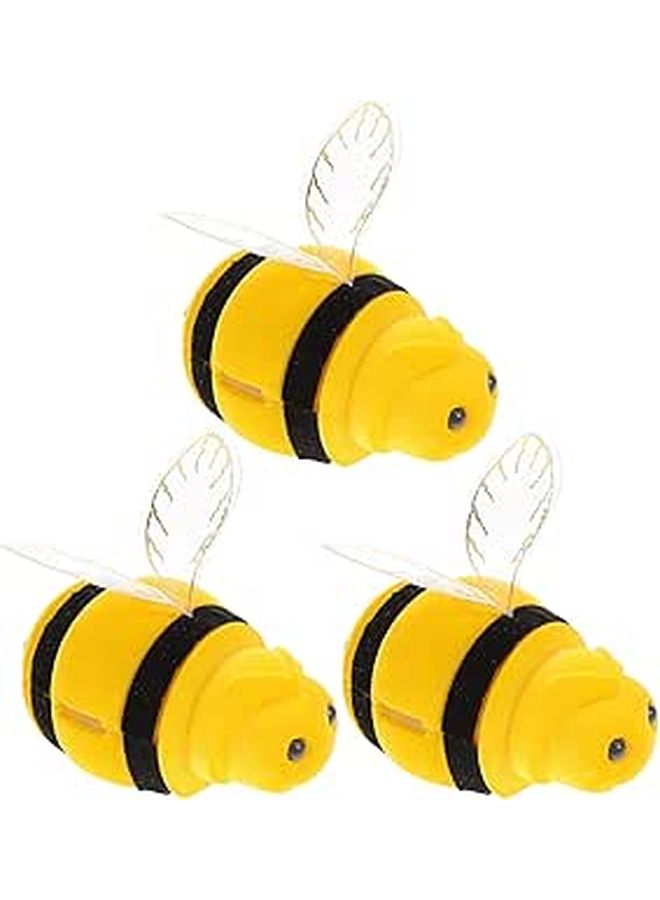 3 Plush Honey Bee Jewelry Box Small Rings Earrings Trinket Holder Set For Wedding Engagement Proposal - Image 1