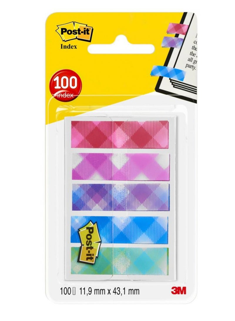 Post It 100-Piece Index Flags With Printed Patterns Multicolour - Image 1