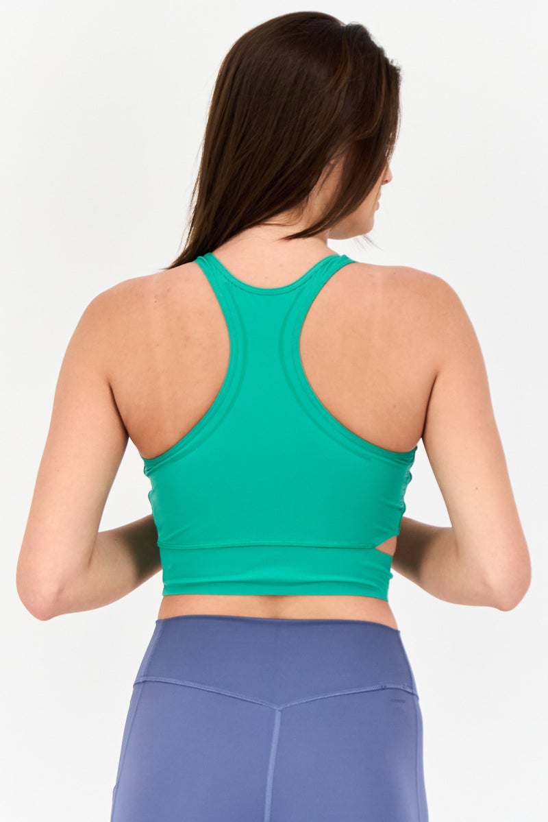 Adidas قمصان تدريب بلا أكمام للنساء، رياضية، خضراء - Image 4
