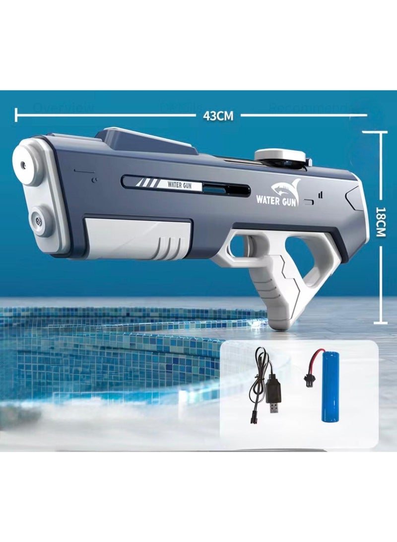 Toyland Electric Suction Water Gun for Kids – Rapid-Fire Long-Range Spray, Large Water Capacity, Waterproof Design-Blue - Image 3