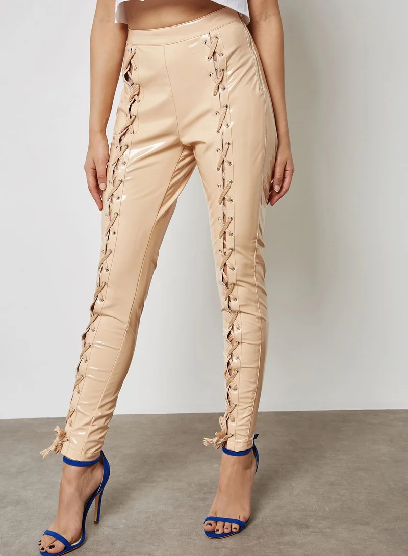 Missguided Lace Up Pants