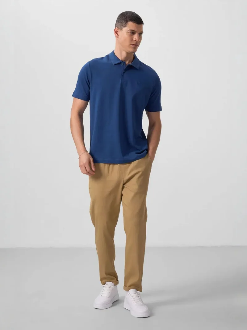تومي لايف TOMMY Men's Straight-leg Gabardine Chinos