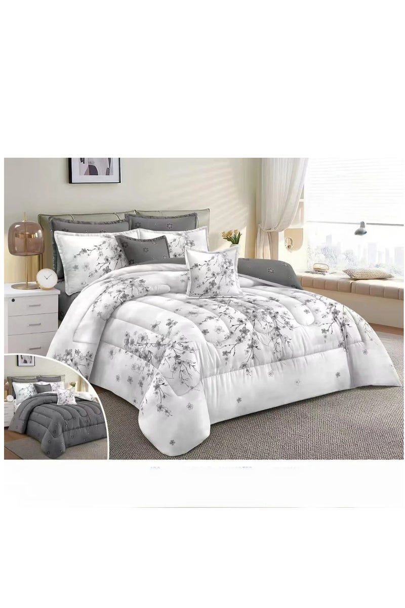SFT Luxurious double bed sheet, printed, made of microfiber, size 240*260 cm