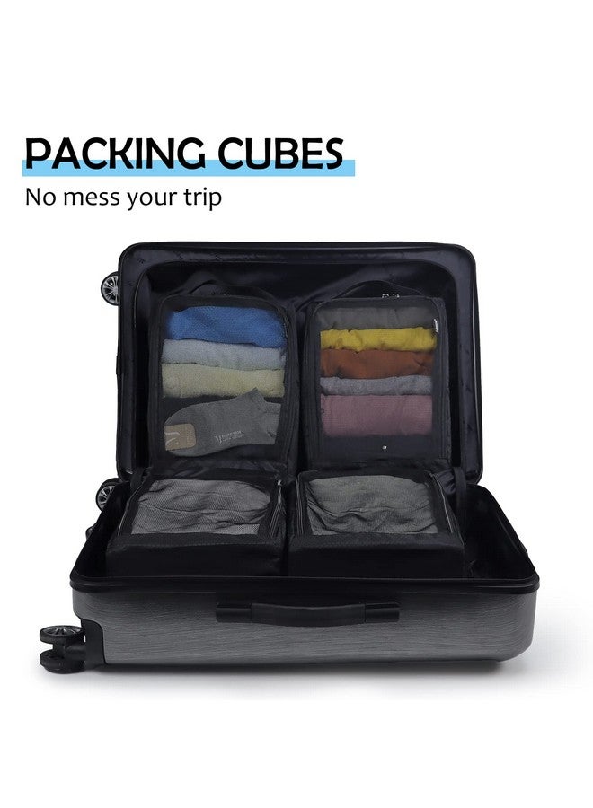 Gloppie Packing Cubes for Suitcases 4-PACK Travel Cubes for Packing Luggage Organizer Suitcase Organizer Bags Set Packing Bags Travel Bags Carry On Packing Cubes Travel Accessories - Image 3