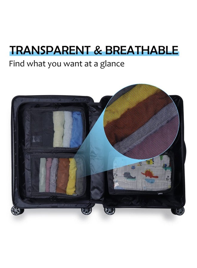 Gloppie Packing Cubes for Suitcases 4-PACK Travel Cubes for Packing Luggage Organizer Suitcase Organizer Bags Set Packing Bags Travel Bags Carry On Packing Cubes Travel Accessories - Image 4