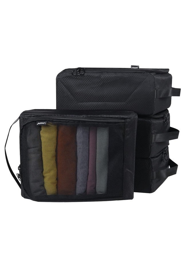 Gloppie Packing Cubes for Suitcases 4-PACK Travel Cubes for Packing Luggage Organizer Suitcase Organizer Bags Set Packing Bags Travel Bags Carry On Packing Cubes Travel Accessories - Image 1