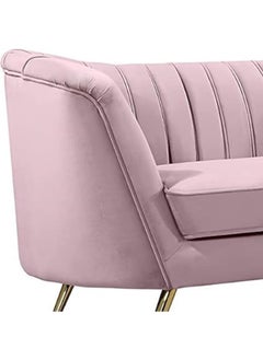 Mid-Century Modern Chesterfield Sofa in Velvet with Sleek Golden Metal Legs - Ideal for Living Room, Bedroom, or Office Use (Dusty Rose, 3 Seater) - pzsku/ZB655C0B035EECBF135FAZ/45/_/1725442077/92bb6772-5e8f-4cdb-a3b2-96eb04dcd7b4