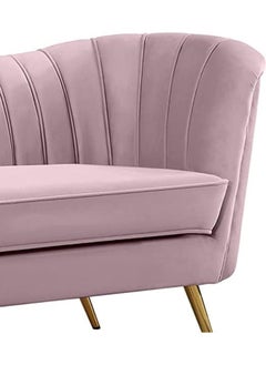 Mid-Century Modern Chesterfield Sofa in Velvet with Sleek Golden Metal Legs - Ideal for Living Room, Bedroom, or Office Use (Dusty Rose, 3 Seater) - pzsku/ZB655C0B035EECBF135FAZ/45/_/1725442085/dae3a6b0-b741-49bd-b188-322d839ce1f3