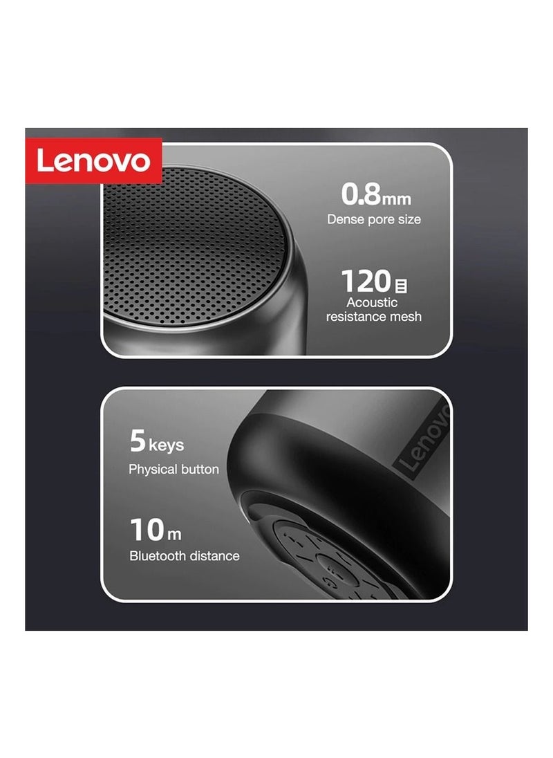 Lenovo - Thinkplus Portable Wireless BT Speaker K3 Black - Image 1