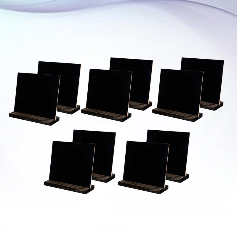 5 Pcs Retro Mini Tabletop Chalkboards Message Board Signs Display Black Chalkboards for Home Decoration (Black) - Image 5