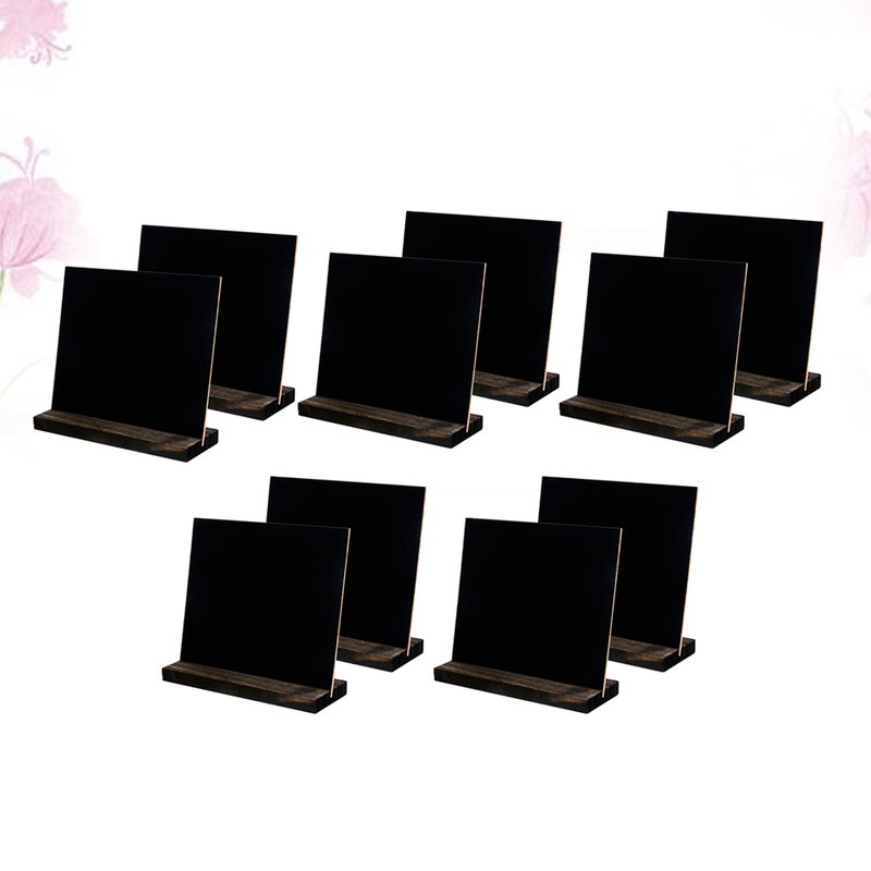 5 Pcs Retro Mini Tabletop Chalkboards Message Board Signs Display Black Chalkboards for Home Decoration (Black) - Image 3