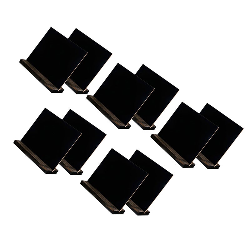 5 Pcs Retro Mini Tabletop Chalkboards Message Board Signs Display Black Chalkboards for Home Decoration (Black) - Image 1