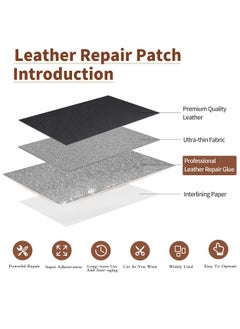 Y&D Leather Repair Tape Patch Kit Light Gray 3 x 60 inch Self Adhesive for Furniture Couch Sofa Car Seats Computer Chair Vinyl  - Image 2