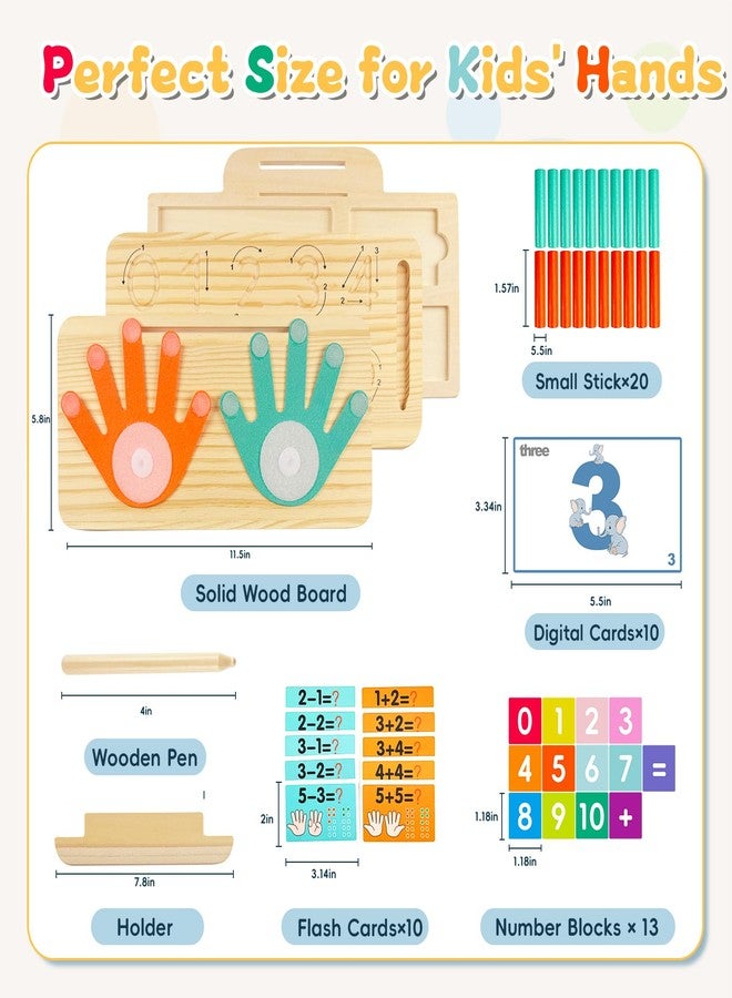 twivah Learning Toys 3-5, Educational Toys with Number Flash Card for 3+ Year Old, Montessori Number Math Manipulatives, Preschool Kindergarten School Supplies, Birthday Gifts for 3 4 5 6 yr Old Kids - Image 4