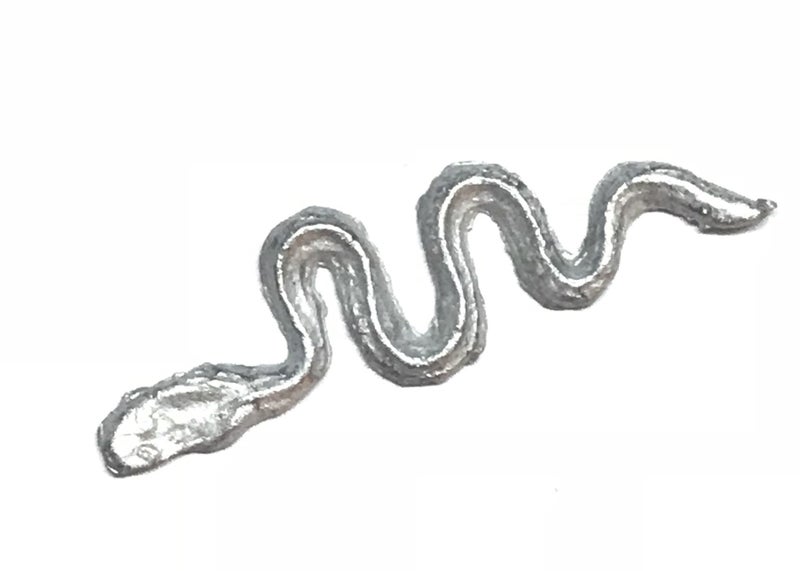Krisah 11 pcs Snake Figurines Ranga Remedy Patri Dosh Removal Lead Grey - Image 2