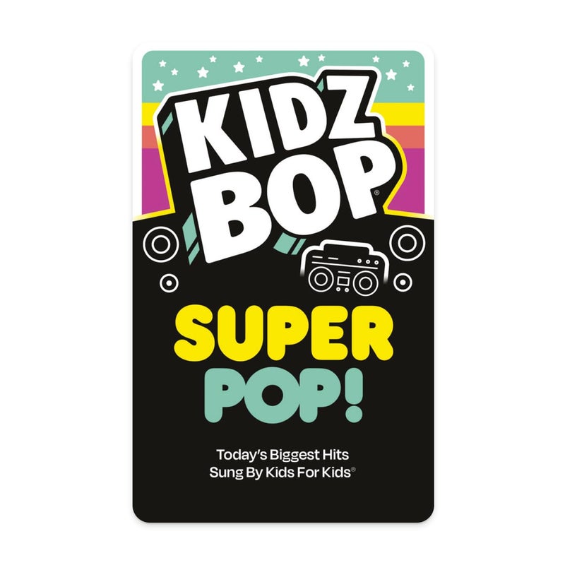 Yoto Kidz BOP Super Pop! â€“ Kids Audio Card for Use with Player & Mini All-in-1 Audio Device, Screenâ€“Free Listening with Fun Singalong Music for Playtime Parties & Travel, Ages 5+ - Image 1