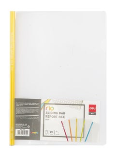 Deli 5-Piece Report File With Yellow Sliding Bar  - Image 2