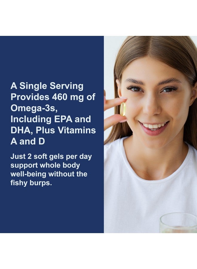 Carlson - Cod Liver Oil Gems, 460 mg Omega-3s + Vitamins A & D3, Wild-Caught Norwegian Arctic Cod Liver Oil, Sustainably Sourced Nordic Fish Oil Capsules, Lemon, 180 Softgels - Image 4