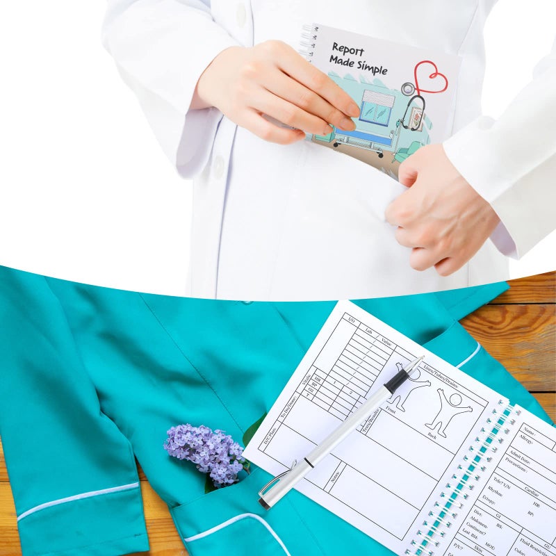 Marspark 2 Pack Nurse Report Sheet Notebook Nurse Essentials Nurse Made Simple Pocket Journals Notebook for Nursing Appreciation Gifts Clinical Supplies - Image 5