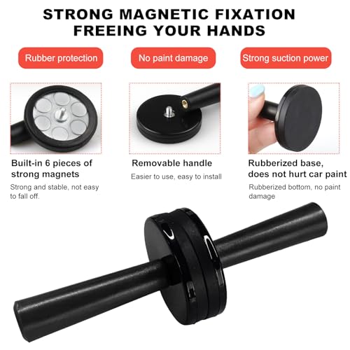 Yourkar 8PCS Vinyl Wrap Magnets for Cars Wrap, Car Wrap Gripper Magnets Holder Tint Tool, Auto Vinyl Wrap Film Gripper Holder for Sign Vinyl, Wrapping, Window Tinting (Black) - Image 3
