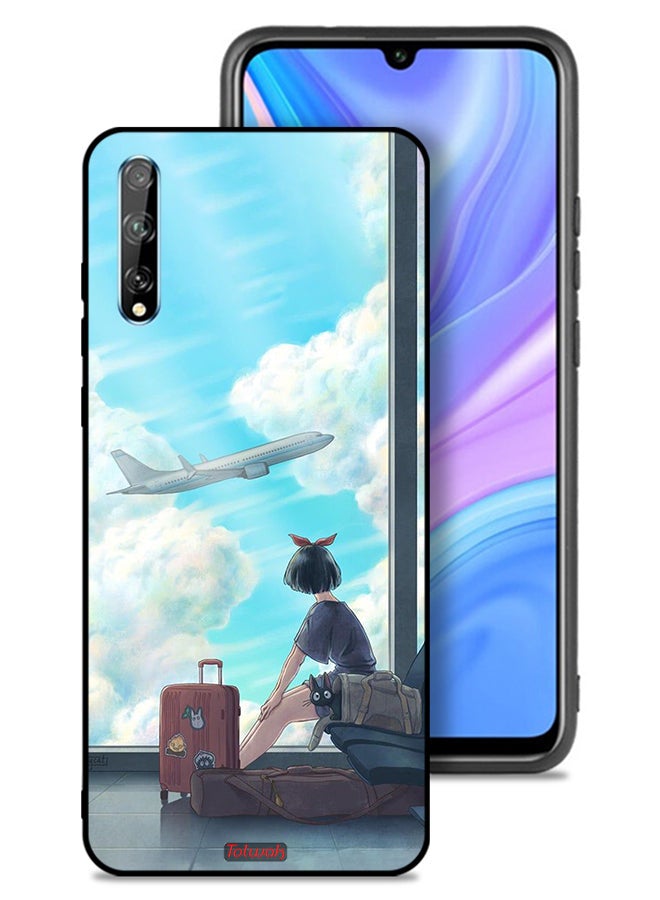 Tolwak Huawei Y8p Protective Case Cover Travel Art - Image 1