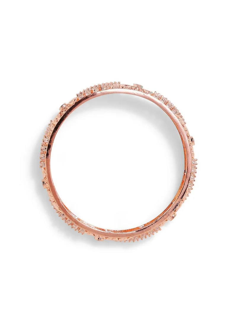 Priyaasi Rose Plated AD Stone Studded Bangles