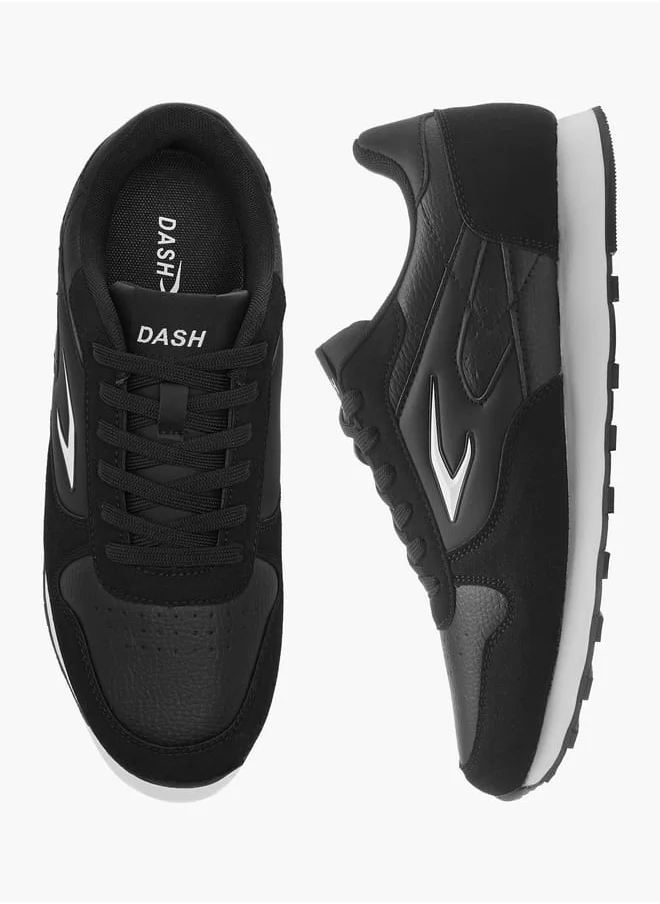 Dash Men Panelled Lace-Up Sneakers