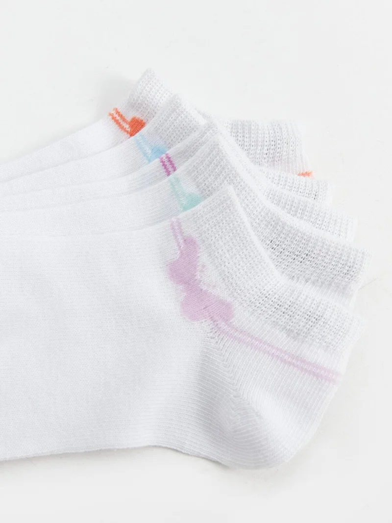 LC WAIKIKI Kids Patterned Girls Booties Socks 5-Pack