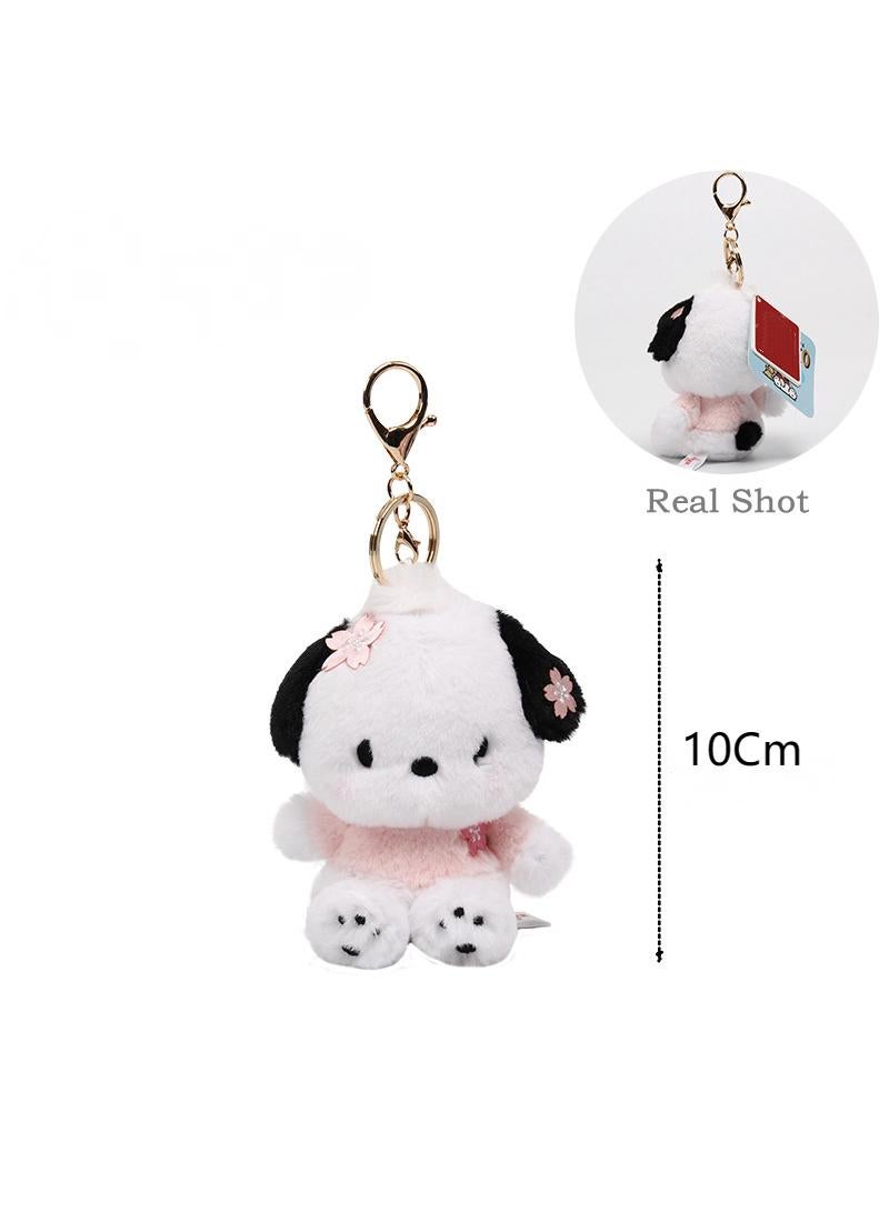 Sanrio Cherry Blossom Collection Pochacco Plush Toy Pendant Small Doll 10Cm