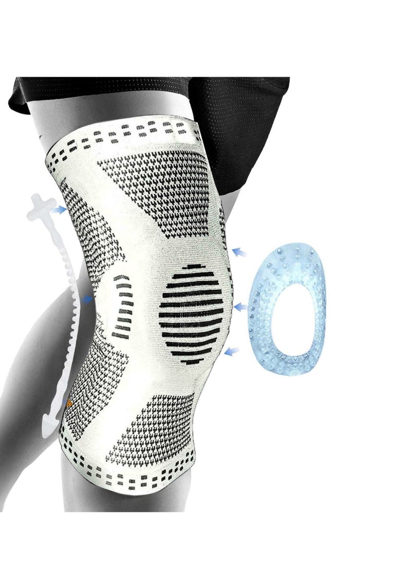 MissTiara 2 Piece Professional Knee Pads with Patella Gel Pad and Side Stabilizers Knee Support Bandage for Pain Relief Medical Knee Pad for Running  Workout Arthritis - Image 2
