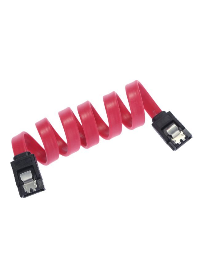 NIBEMINENT SATA 2.0 High Speed Data Cable Cord For HDD/SSD 45centimeter Red/Black  - Image 1