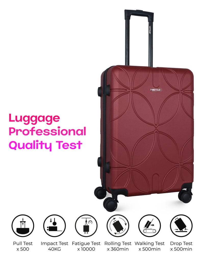 فيبتور طقم حقائب سفر 3 قطع ABS بعجلات مع نظام رقم قابل للقفل - Image 4