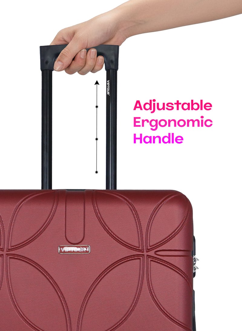 فيبتور طقم حقائب سفر 3 قطع ABS بعجلات مع نظام رقم قابل للقفل - Image 5