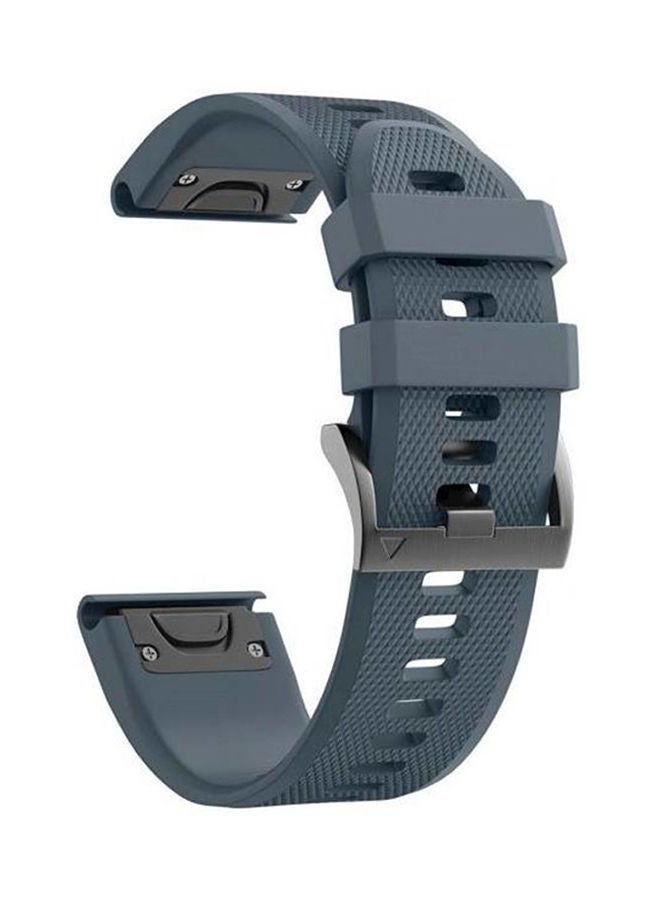 Y&D Garmin Fenix 5X Plus, Plus Sapphire Premium Silicone Smart Watch Band Wrist Strap Slate