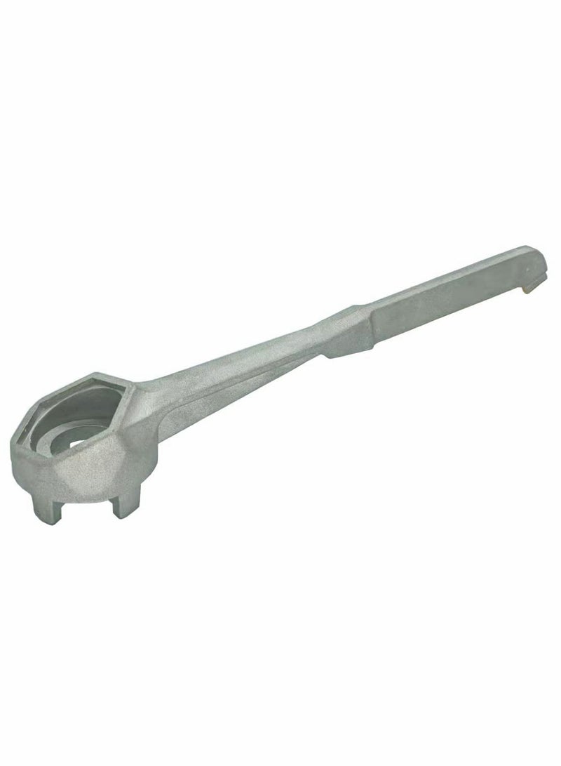 Aluminum Drum Wrench, Drum Plug Wrench Opener for Opening 10 to 55 Gallon Drum, Fits 2 in and 3/4 in Bung Caps  - Image 1