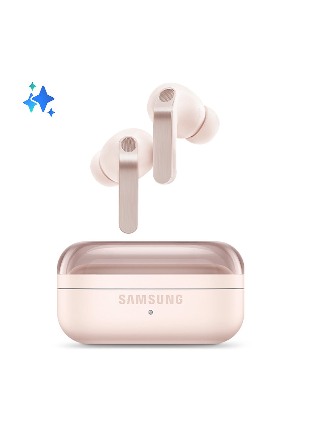 Samsung Galaxy Buds4 Pro, Pink Gold, Real Metal Blade, 2-way Speaker & Dual Amp, Enhanced ANC, Adaptive Noise Control, Seamless Connection (UAE Version) Pink Gold